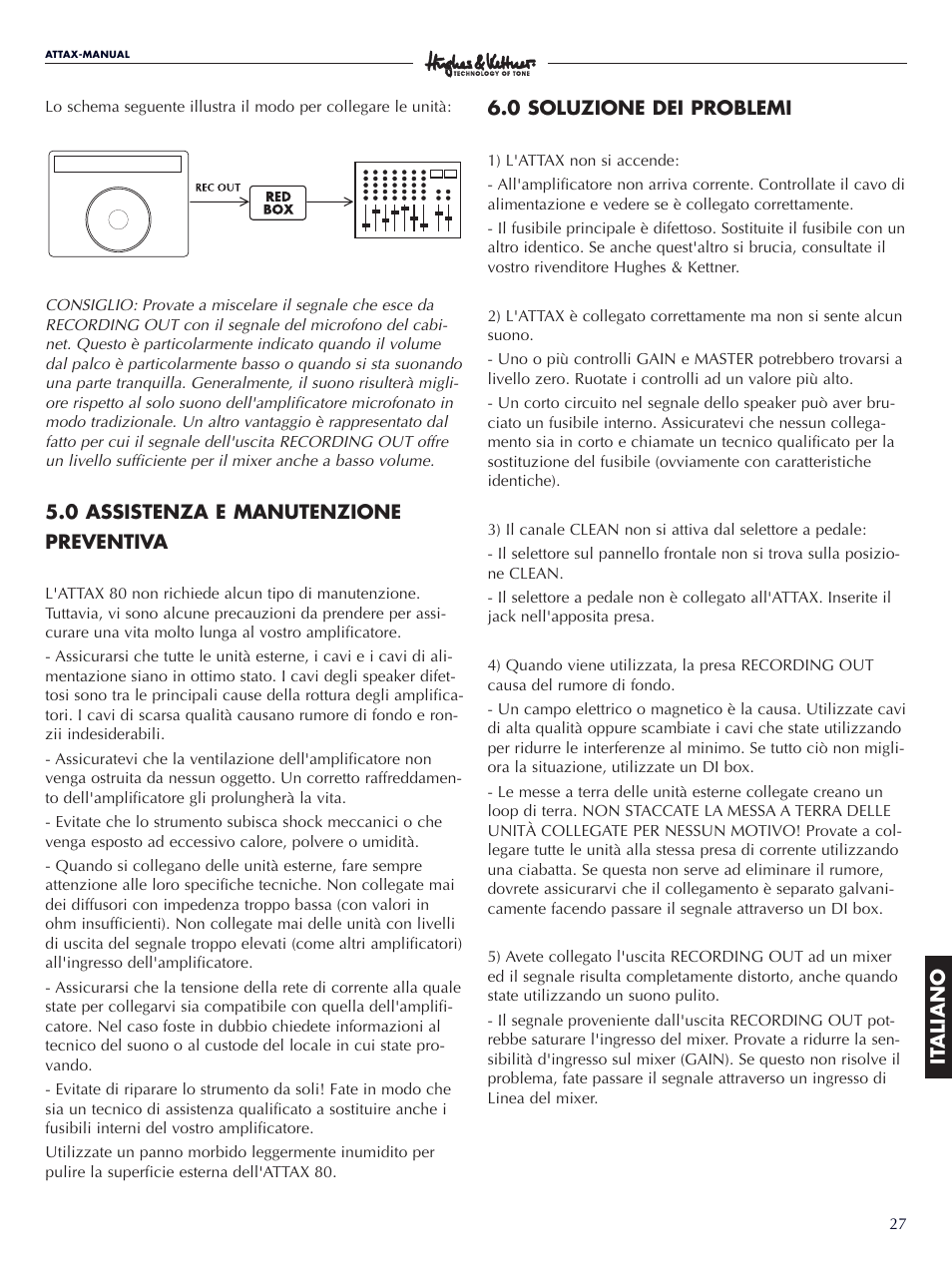 Hughes & Kettner Attax 80 User Manual | Page 27 / 36