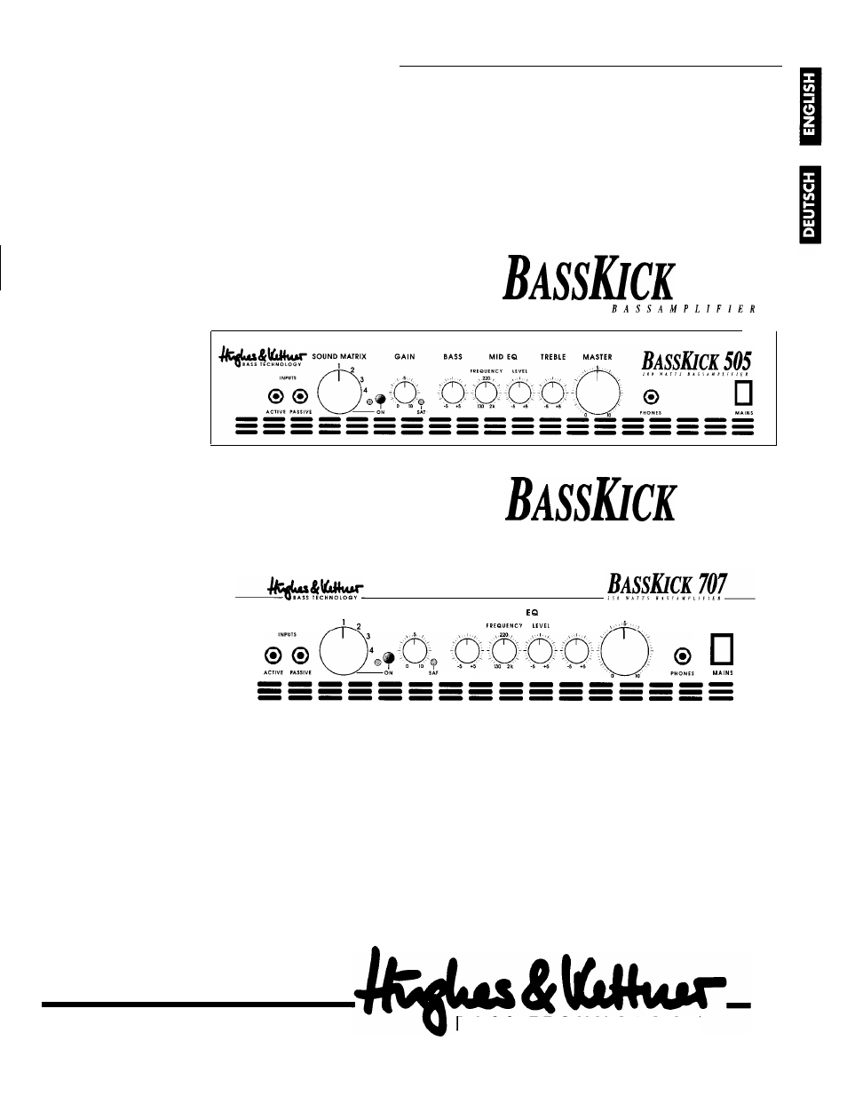 Hughes & Kettner Bass Kick 505 User Manual | 5 pages