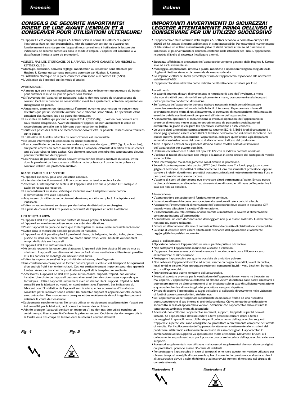 Francais italano | Hughes & Kettner DFX User Manual | Page 30 / 32