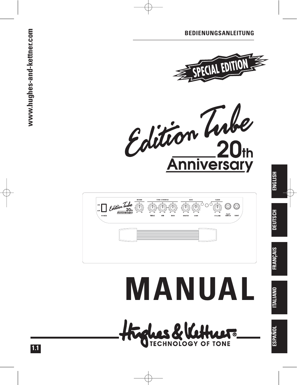 Hughes & Kettner warp x 117V modell User Manual | 32 pages