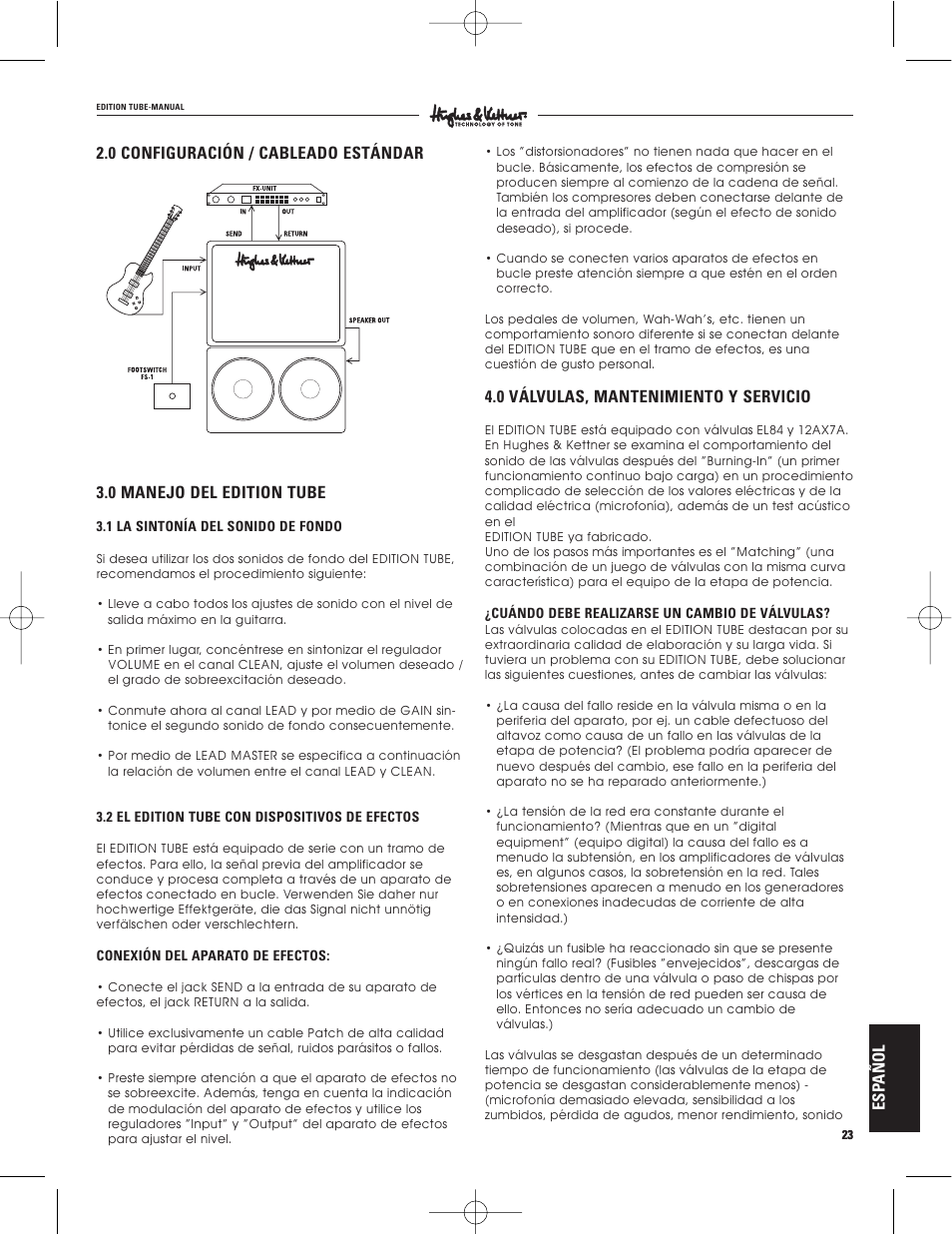 Hughes & Kettner warp x 117V modell User Manual | Page 23 / 32