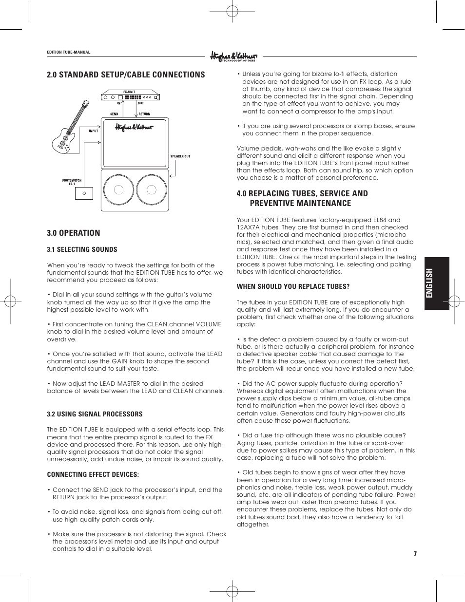 Hughes & Kettner warp x 117V modell User Manual | Page 7 / 32