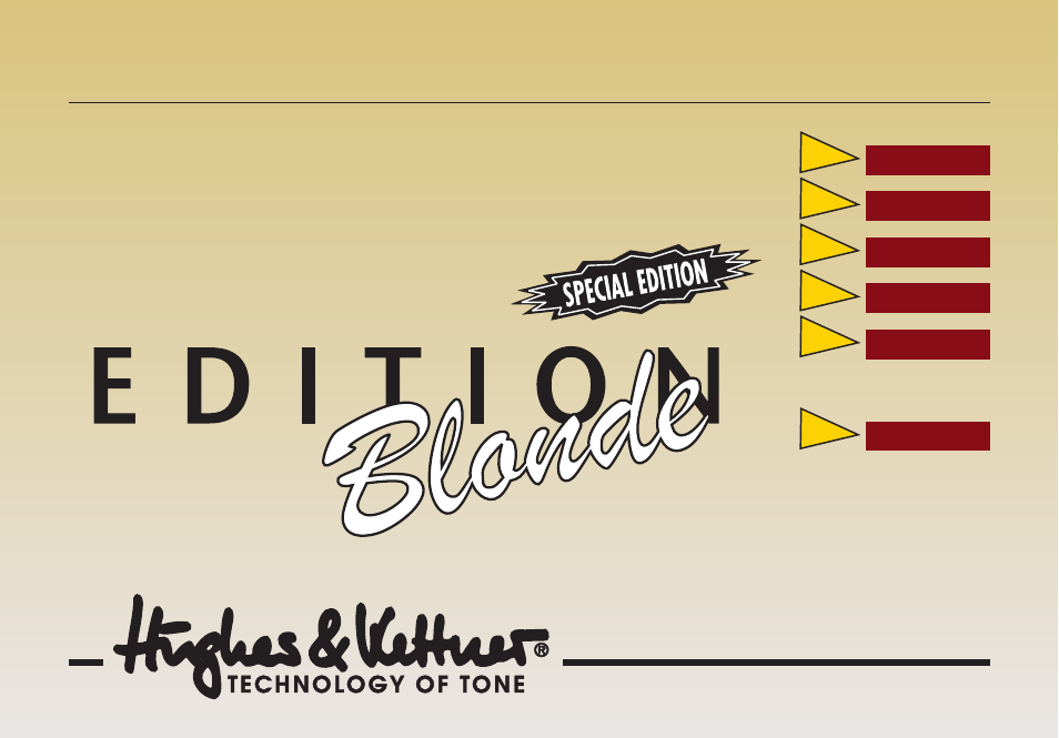 Hughes & Kettner Blonde Edition User Manual | 32 pages