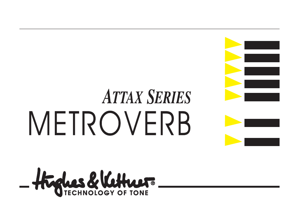 Hughes & Kettner Metro Verb Attax Series User Manual | 23 pages