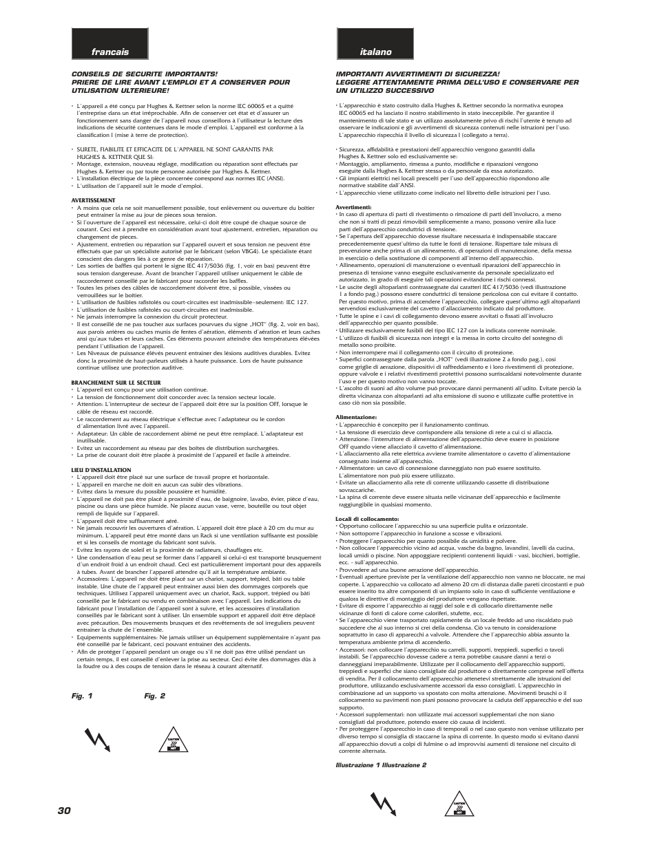 Francais italano | Hughes & Kettner Matrix 100 User Manual | Page 30 / 32