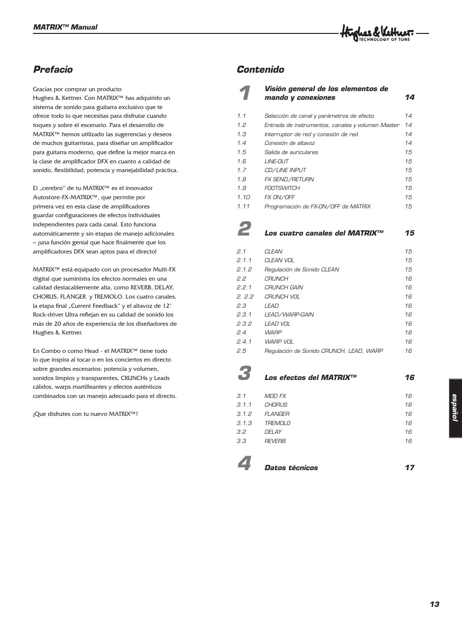 Hughes & Kettner 100 Combo User Manual | Page 13 / 32