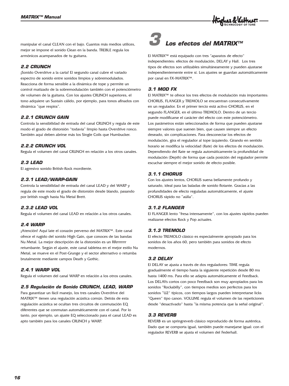 Hughes & Kettner 100 Combo User Manual | Page 16 / 32