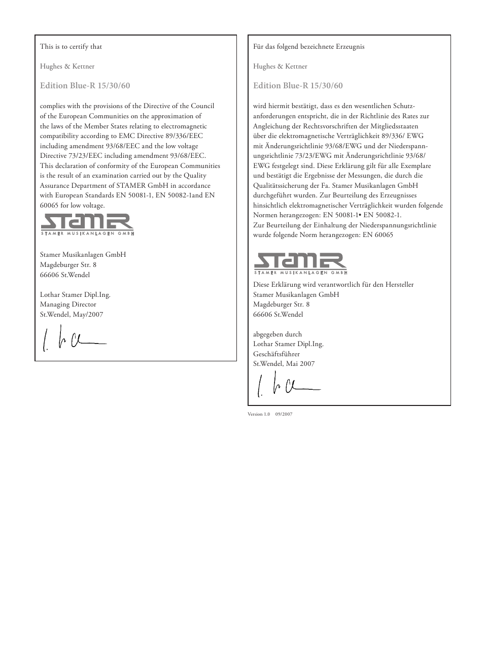 Hughes & Kettner 50 User Manual | Page 25 / 28