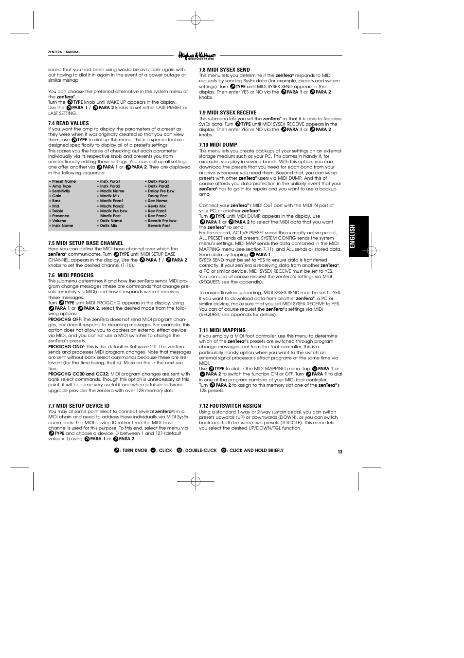 English | Hughes & Kettner DSM User Manual | Page 10 / 16