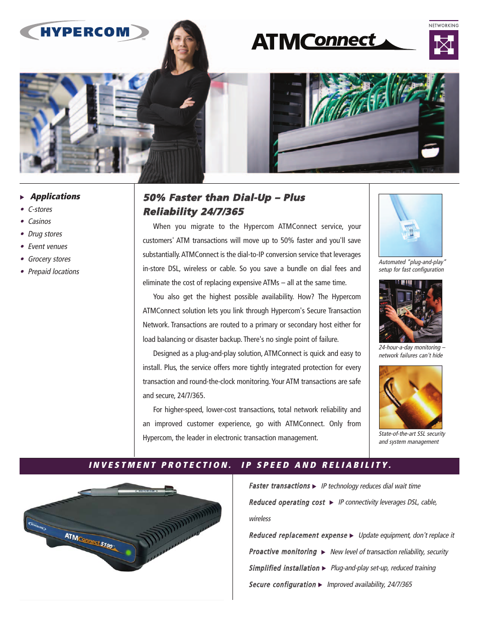 Hypercom ATMConnect 5100 User Manual | 2 pages