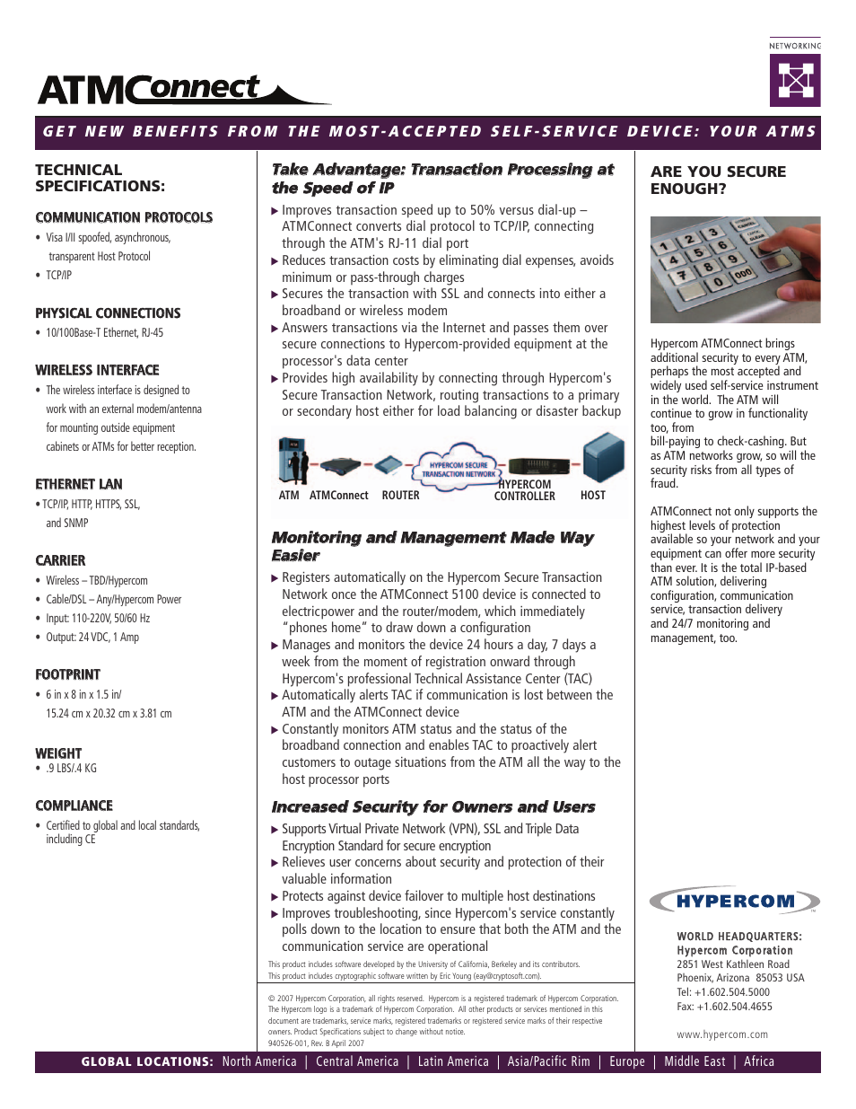 Hypercom ATMConnect 5100 User Manual | Page 2 / 2