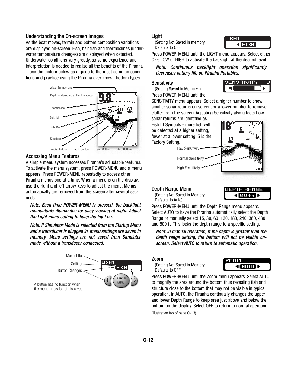 Humminbird Piranha 4 User Manual | Page 2 / 5