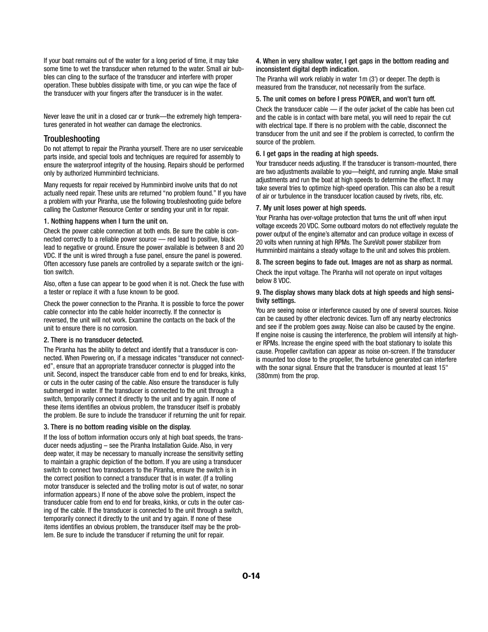 Humminbird Piranha 4 User Manual | Page 4 / 5