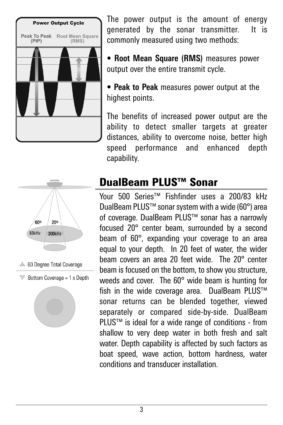 Dualbeam plus™ sonar | Humminbird 580 User Manual | Page 10 / 134