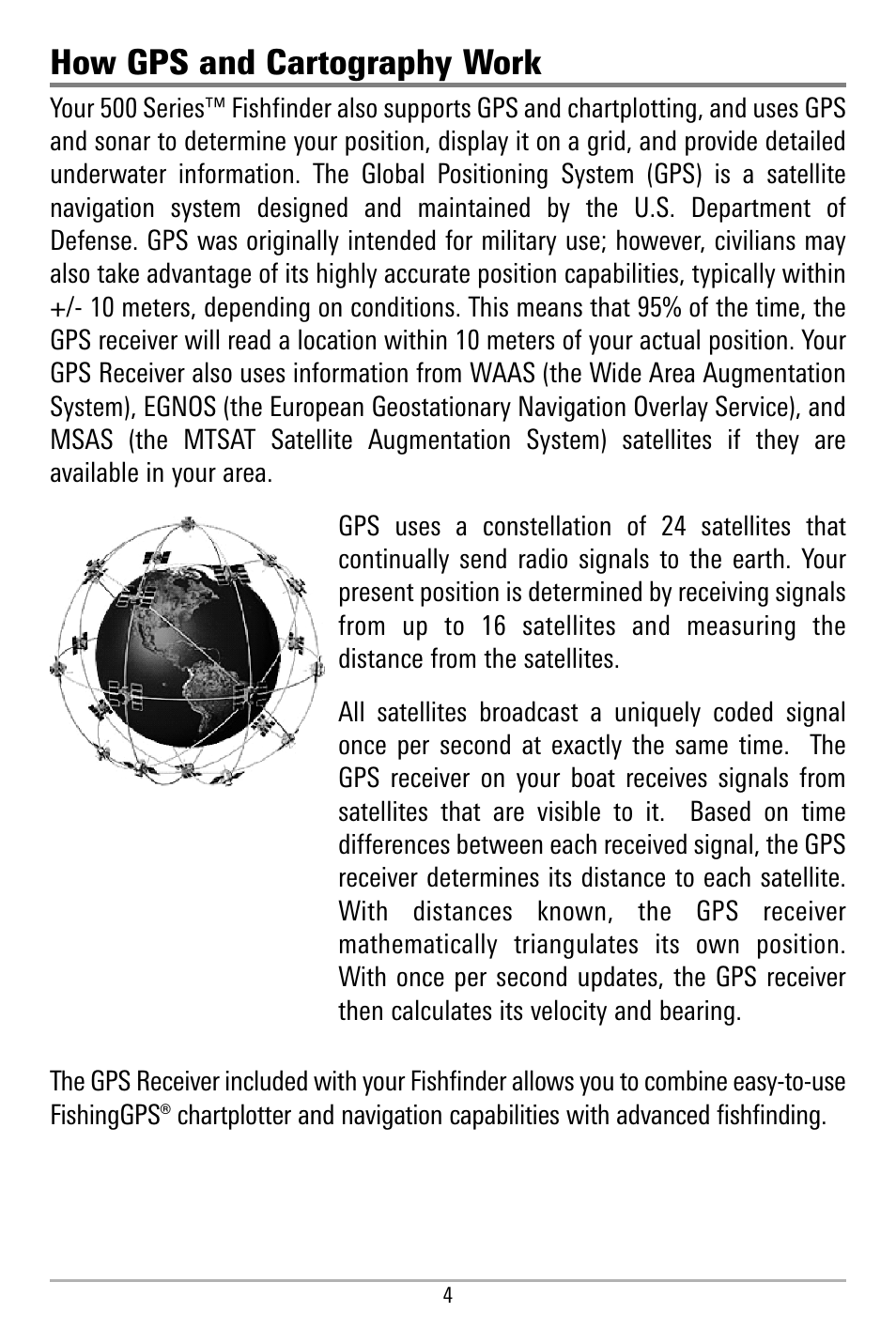 How gps and cartography work | Humminbird 580 User Manual | Page 11 / 134