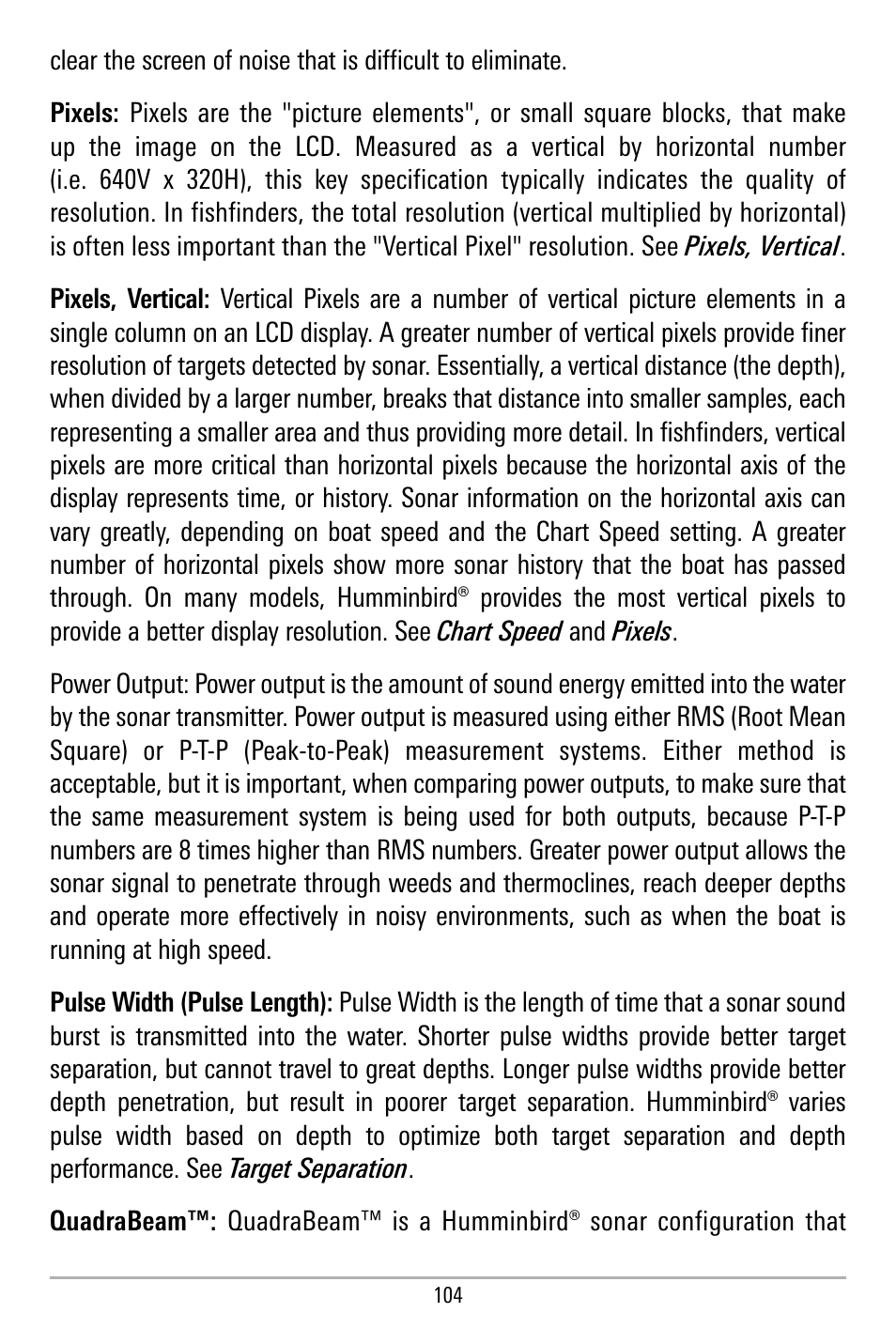 Humminbird 580 User Manual | Page 111 / 134