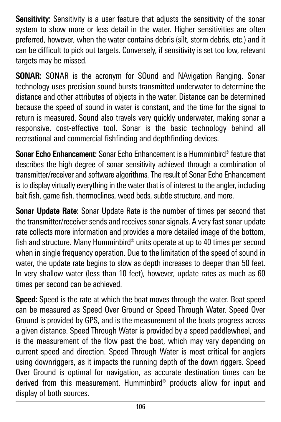 Humminbird 580 User Manual | Page 113 / 134