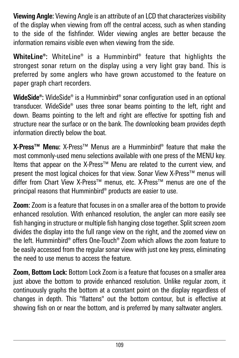 Humminbird 580 User Manual | Page 116 / 134