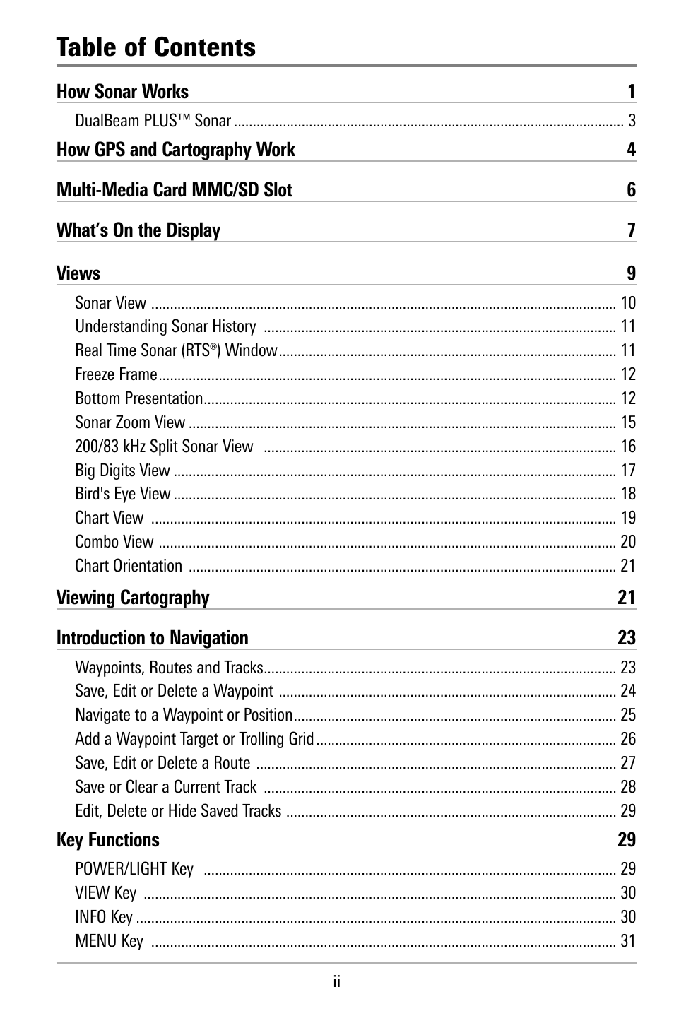 Humminbird 580 User Manual | Page 3 / 134