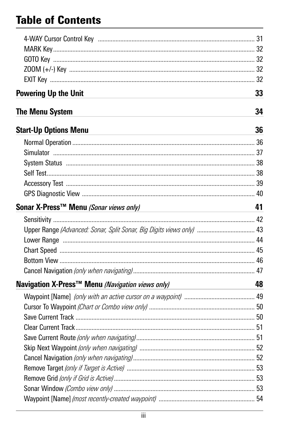 Humminbird 580 User Manual | Page 4 / 134