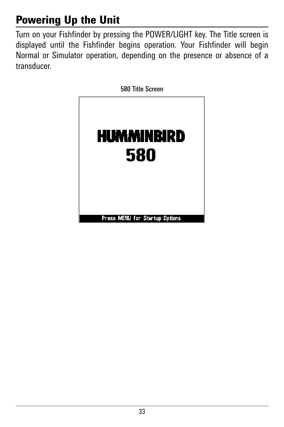 Humminbird 580 User Manual | Page 40 / 134