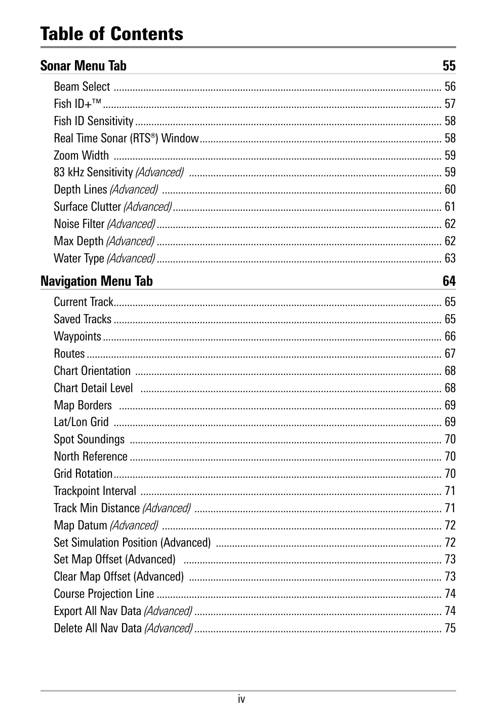 Humminbird 580 User Manual | Page 5 / 134