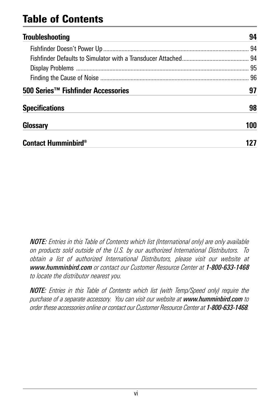 Humminbird 580 User Manual | Page 7 / 134