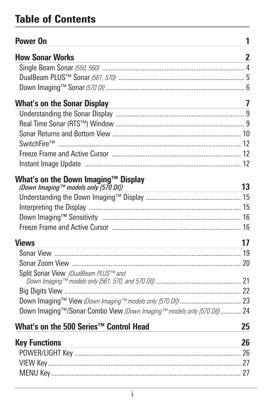 Humminbird 561 User Manual | Page 4 / 83