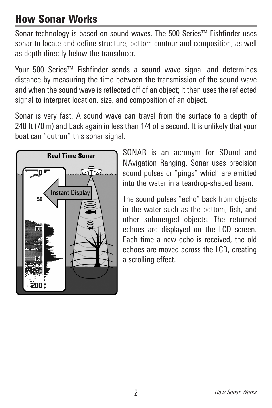 How sonar works | Humminbird 561 User Manual | Page 9 / 83