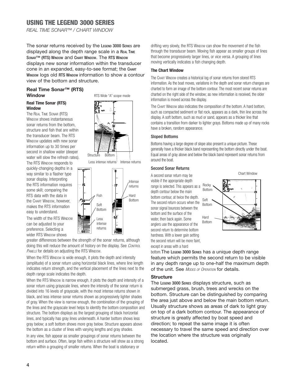 Using the legend 3000 series | Humminbird Legend 3000 User Manual | Page 6 / 18