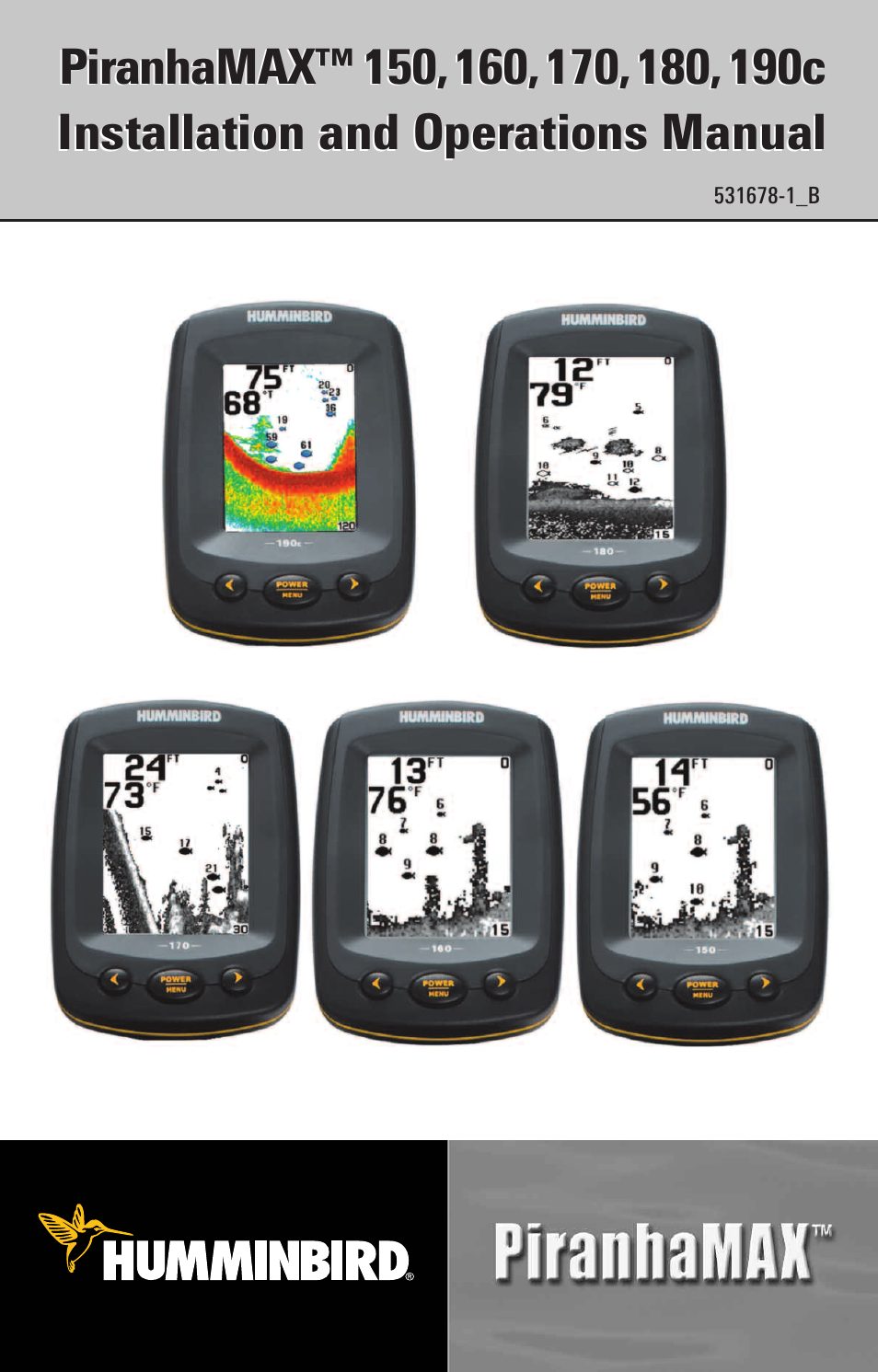Humminbird PIRANHAMAX 160 User Manual | 52 pages