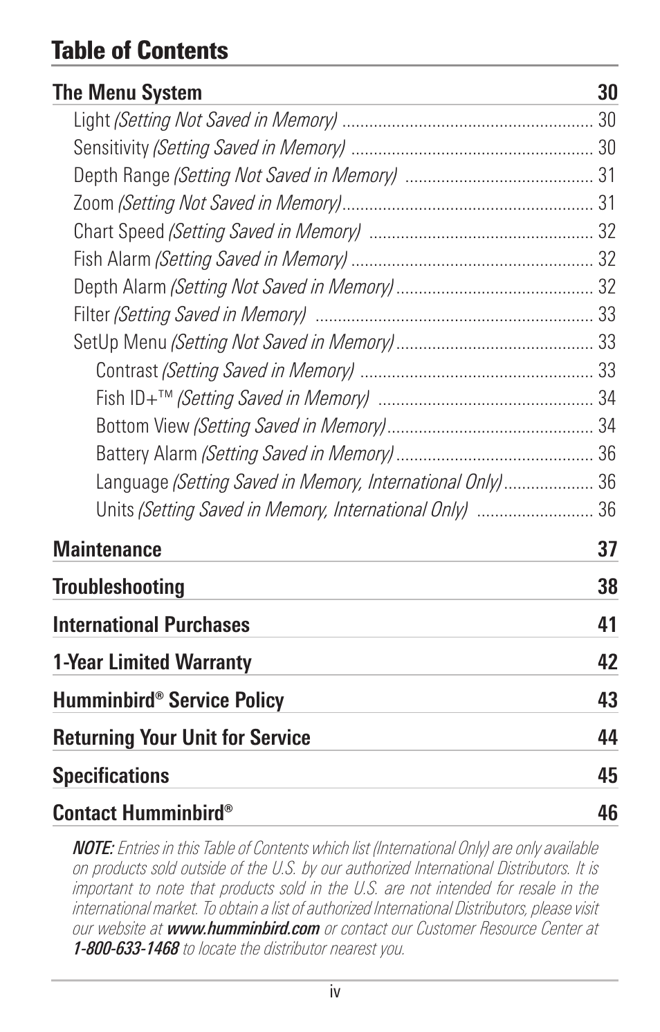 Humminbird PIRANHAMAX 160 User Manual | Page 5 / 52