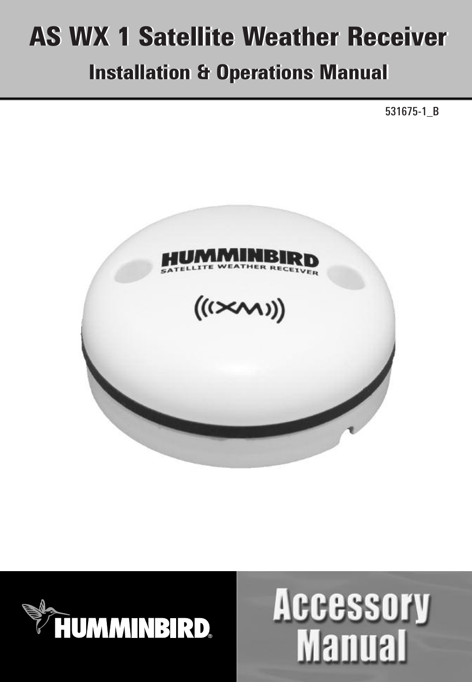 Humminbird AS WX 1 User Manual | 52 pages