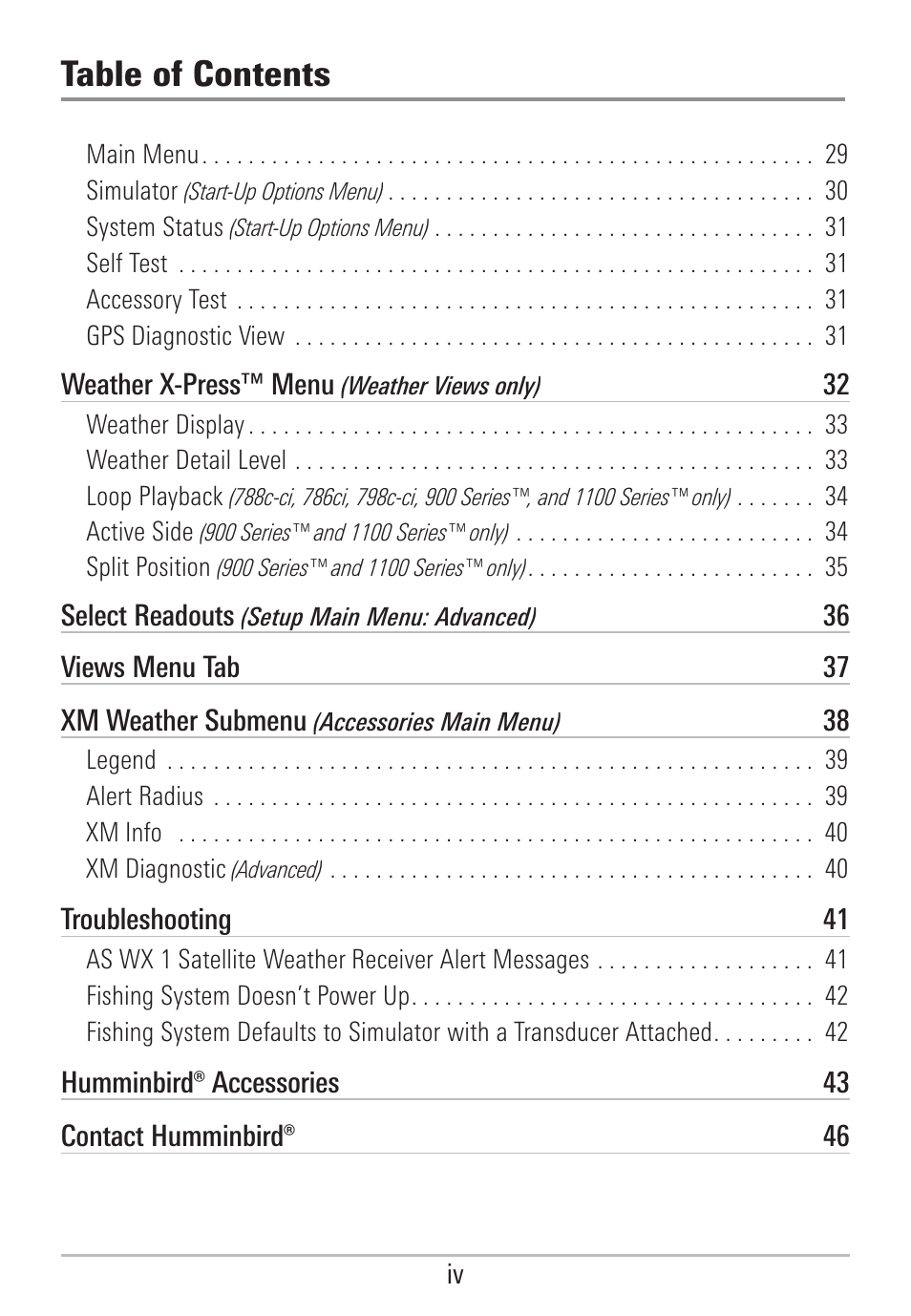 Humminbird AS WX 1 User Manual | Page 5 / 52