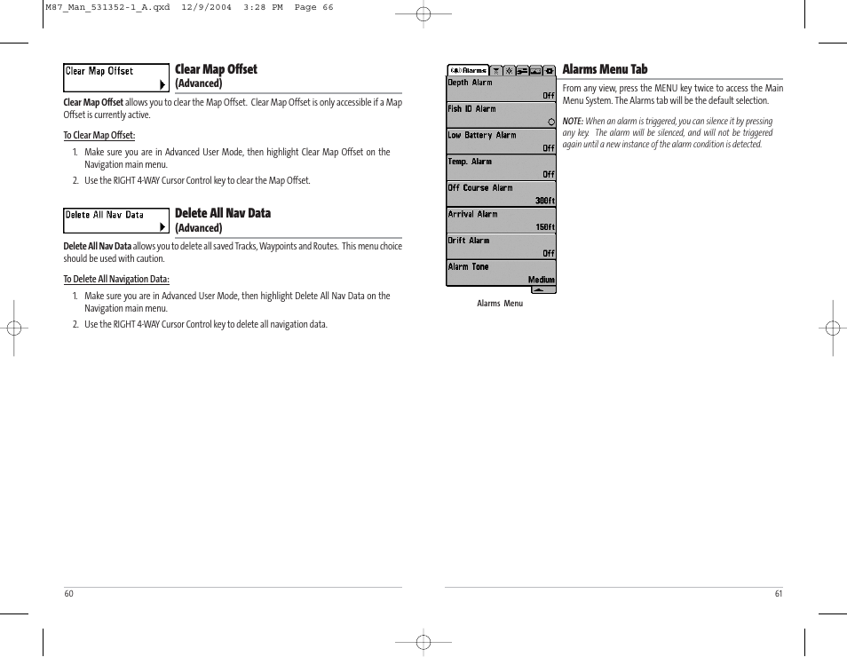 Humminbird Matrix Series Sonar Fishfinder Model Matrix 87 User Manual | Page 34 / 45