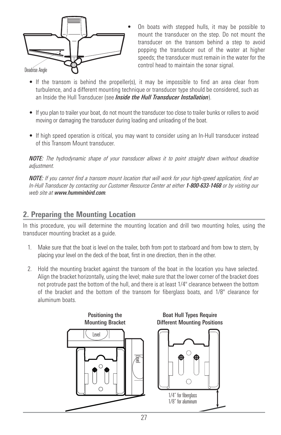 Preparing the mounting location | Humminbird 1157C User Manual | Page 37 / 200