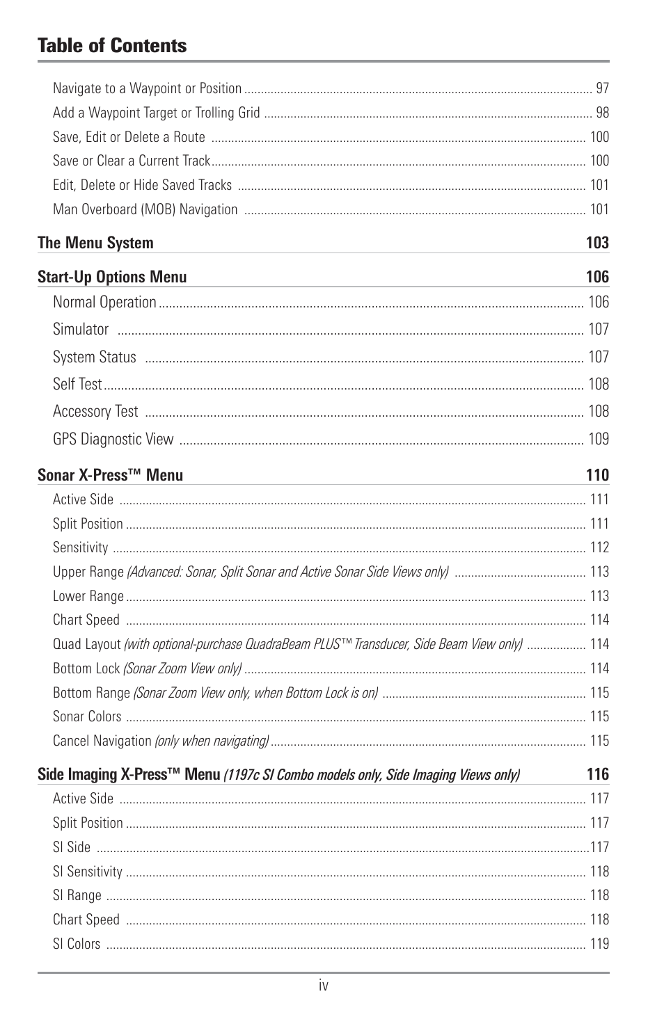 Humminbird 1157C User Manual | Page 6 / 200