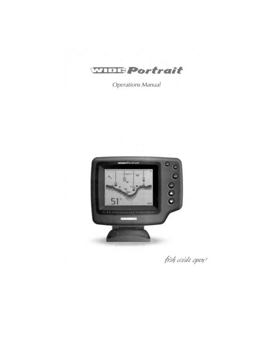 Humminbird Wide Portrait User Manual | 41 pages