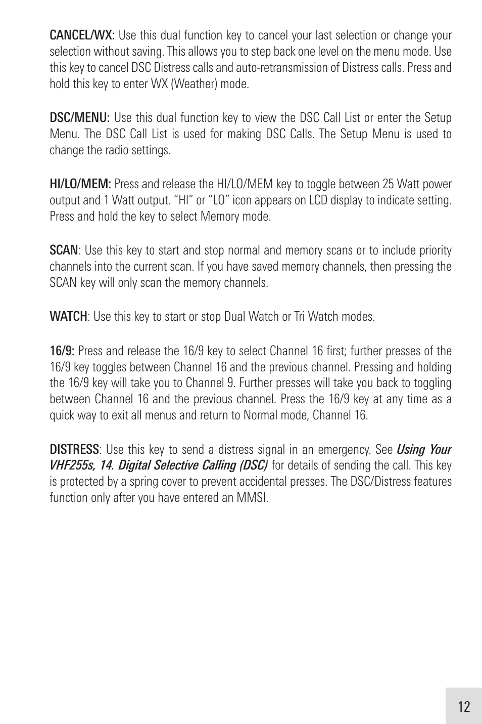 Humminbird VHF255SW User Manual | Page 13 / 90