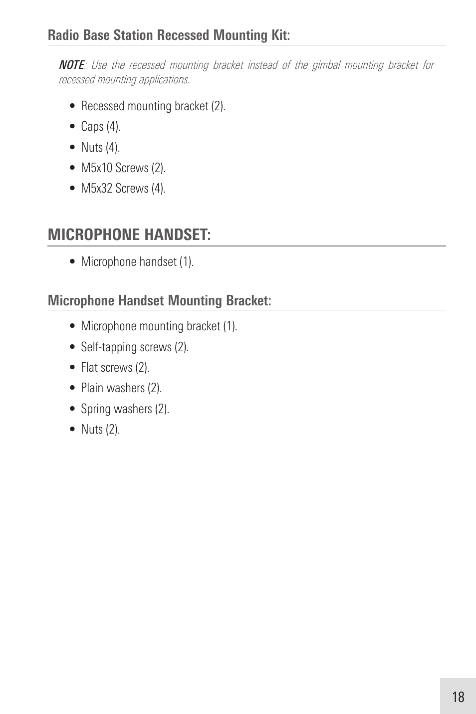 Microphone handset | Humminbird VHF255SW User Manual | Page 19 / 90