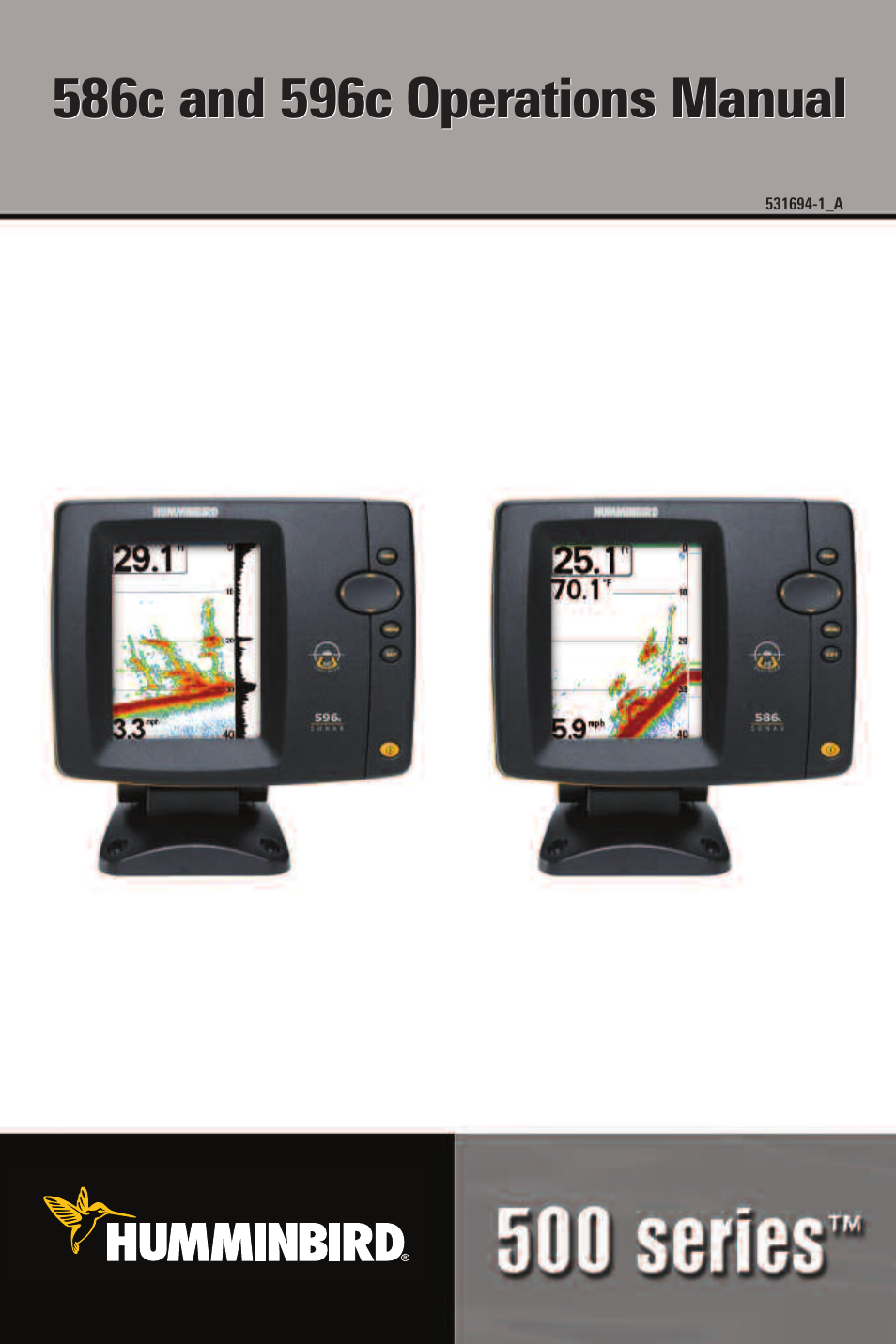 Humminbird 500 SERIES 596C User Manual | 82 pages