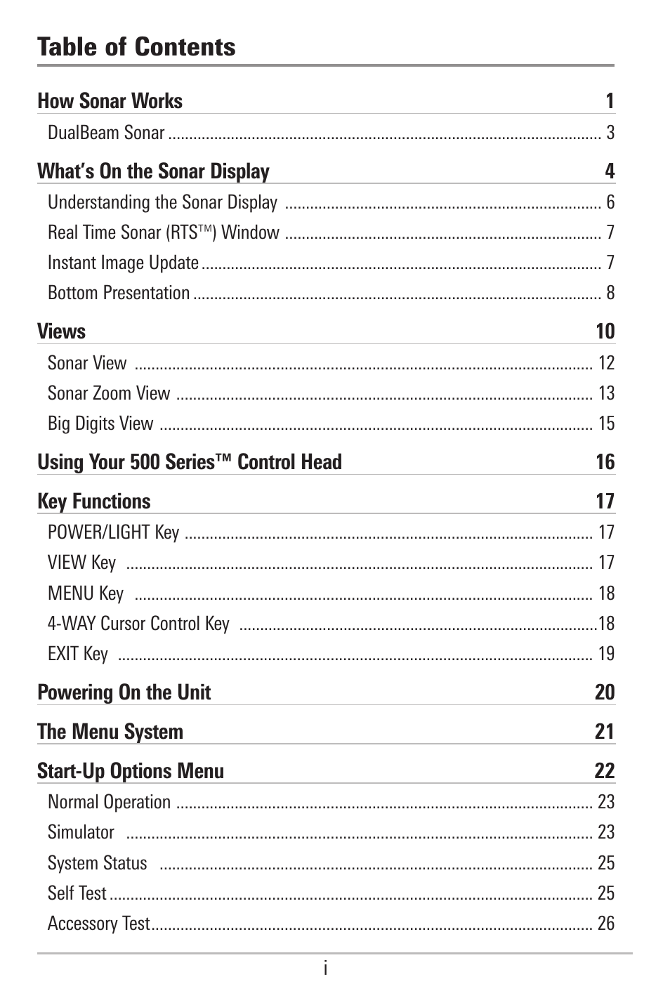 Humminbird 500 SERIES 596C User Manual | Page 4 / 82