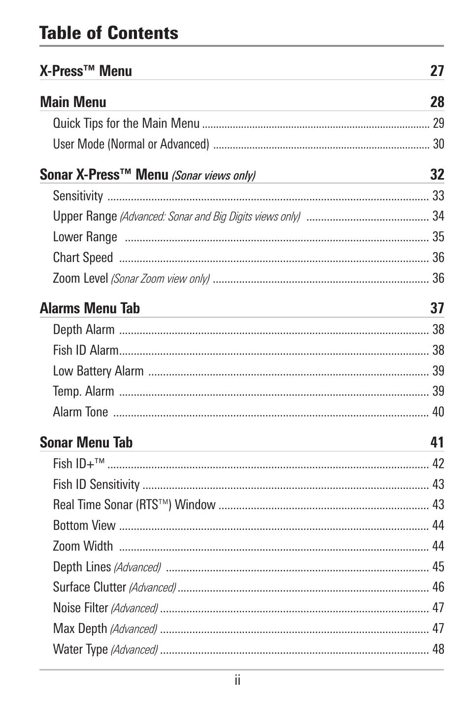 Humminbird 500 SERIES 596C User Manual | Page 5 / 82