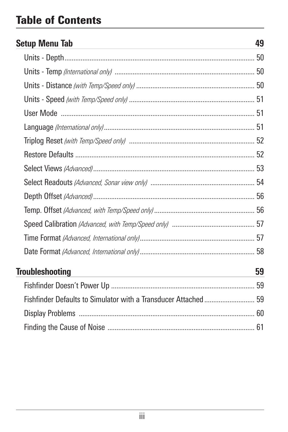 Humminbird 500 SERIES 596C User Manual | Page 6 / 82