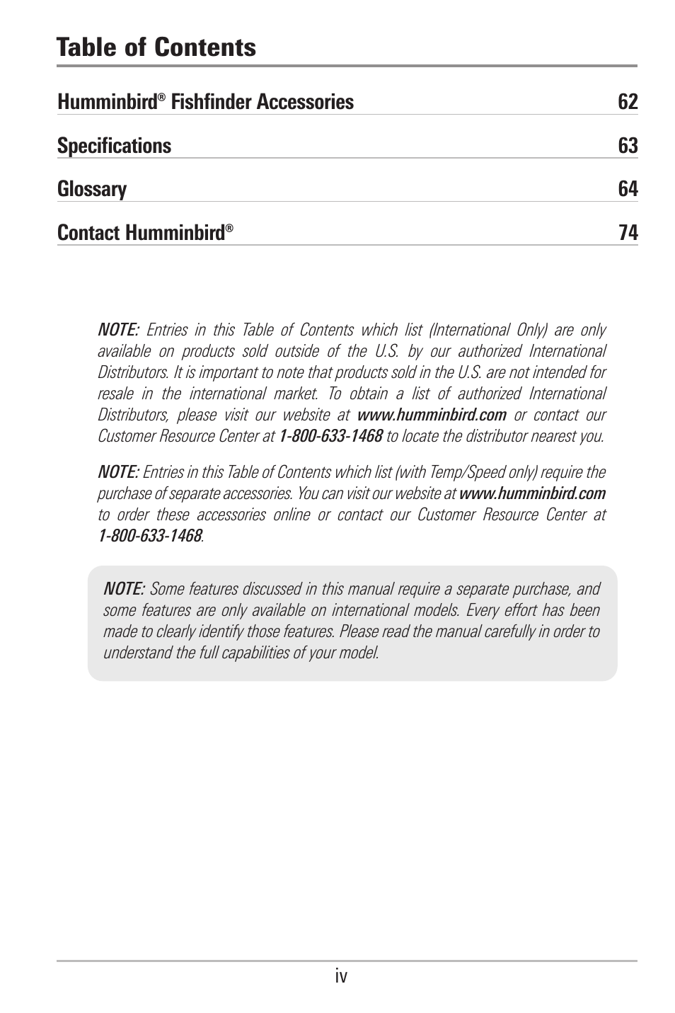 Humminbird 500 SERIES 596C User Manual | Page 7 / 82