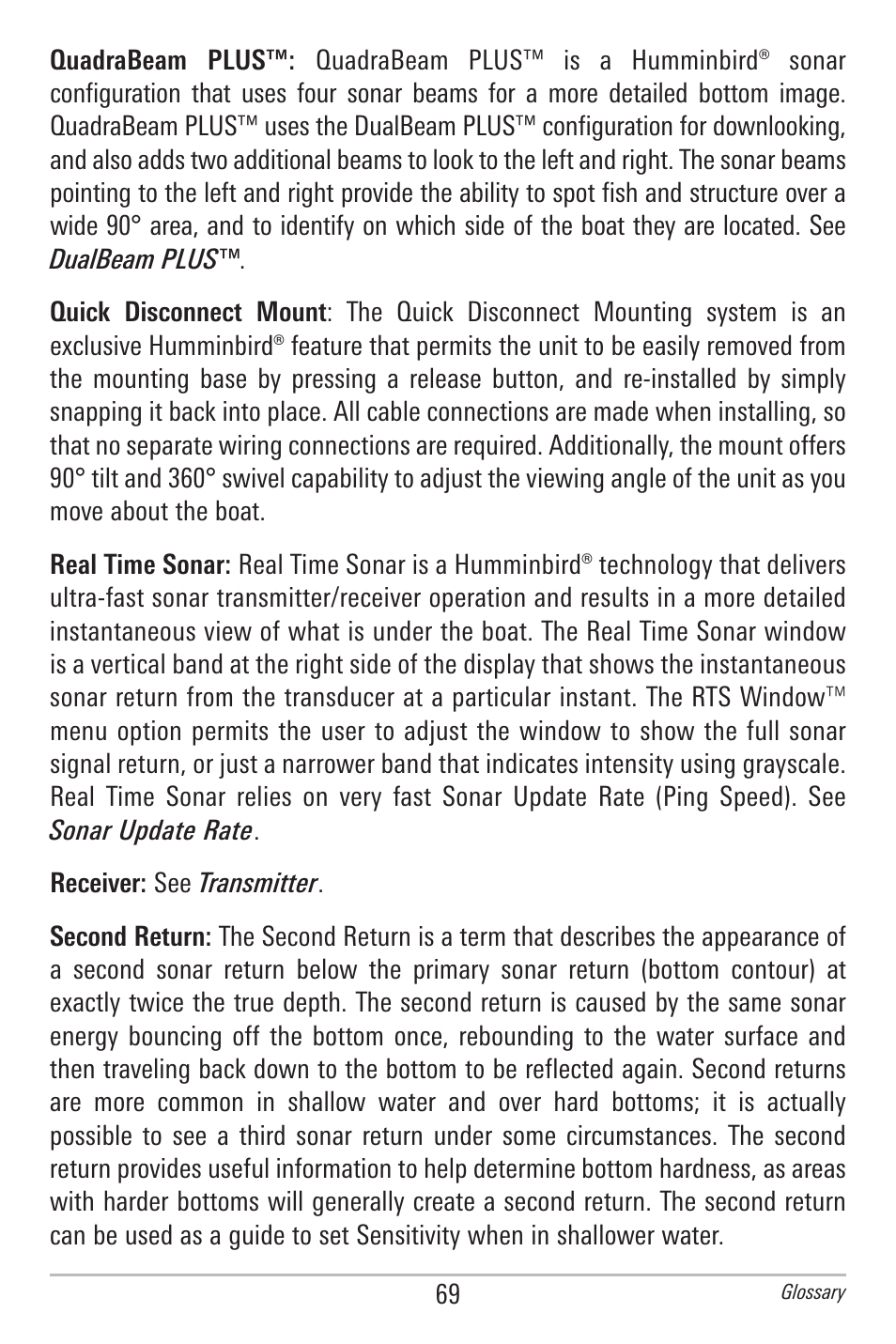 Humminbird 500 SERIES 596C User Manual | Page 77 / 82