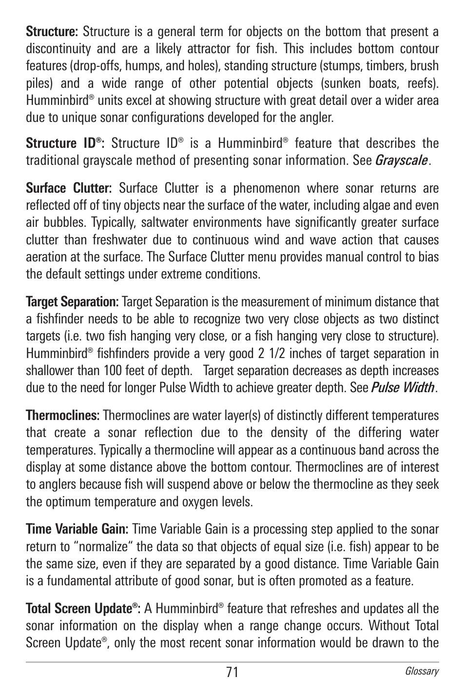 Humminbird 500 SERIES 596C User Manual | Page 79 / 82