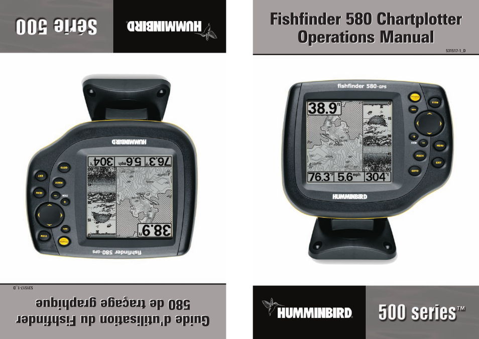 Humminbird 500 SERIES 580 User Manual | 134 pages