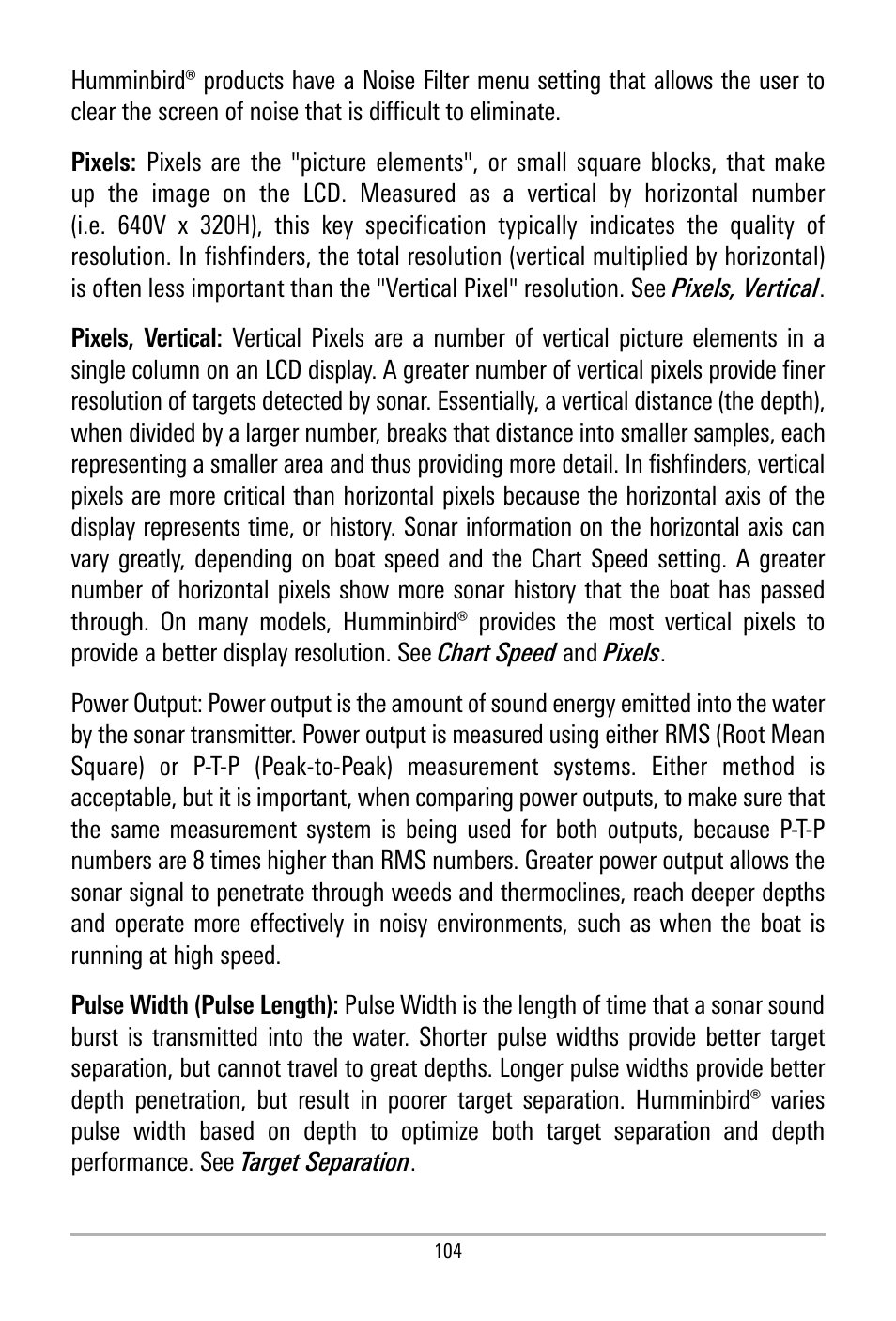 Humminbird 500 SERIES 580 User Manual | Page 111 / 134