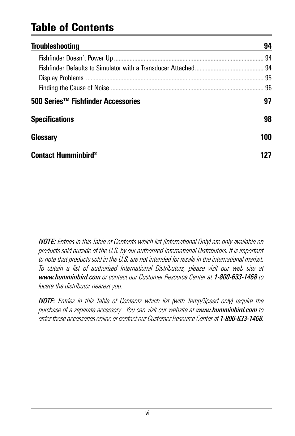 Humminbird 500 SERIES 580 User Manual | Page 7 / 134